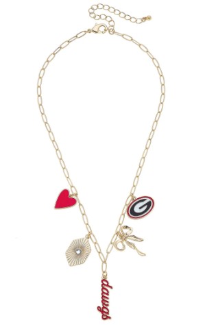 GA PAPER CLIP CHARM NECKLACE