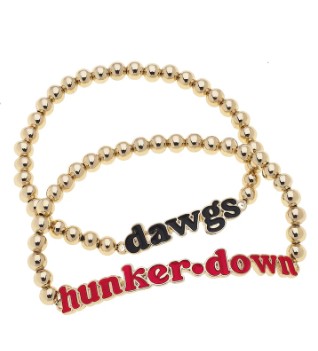 GA SLOGAN BEAD BRACELET