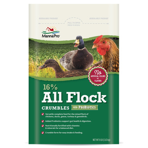 16% ALL FLOCK CRUMBLES 8LB BAG