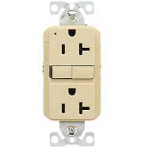 IVORY GFCI RECEPTACLE 125V