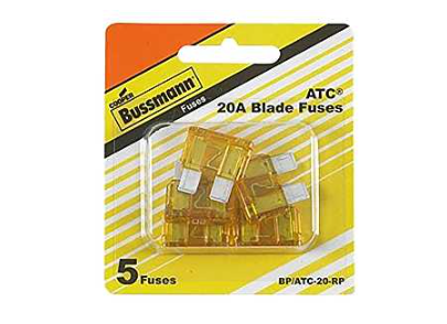 AUTOMOTIVE BLADE FUSES 20A 5PK