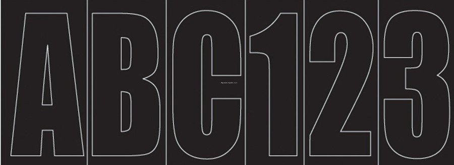 BLACK LETTER BLOCK KIT 3"