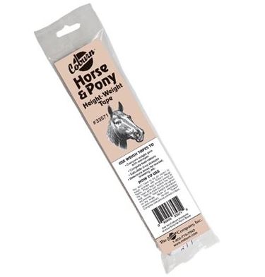 HORSE WEIGHT/HEIGHT TAPE