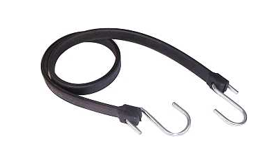 BLACK RUBBER STRAP 45IN