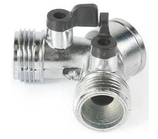 SILVER MALE SHUT-OFF VALVE