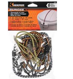 RUBBER ASSORTED BUNGEE CORDS