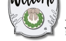 MOCHA BOW WREATH MINI