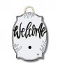 WHITE BLOOM WELCOME DOORHANGER
