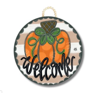 PUMPKIN CIRCLE DOORHANGER