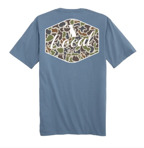 SLATE LOCALFLAGE BADGE TEE