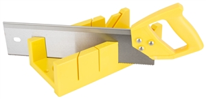 MITER BOX W/SAW 12IN