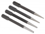 STEEL NAIL PUNCH SET 4PC