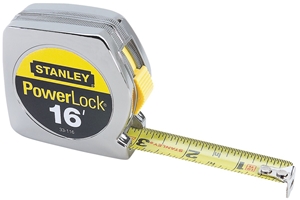 CHROME MEASURING TAPE 3/4"X16'