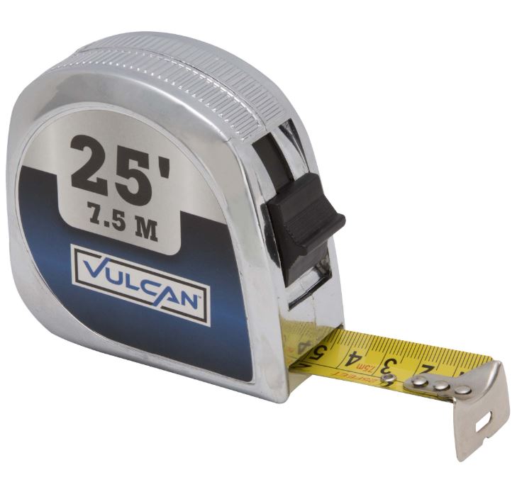 SILVER TAPE MEASURE 1"X25FT