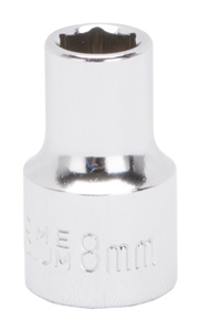 STEEL DRIVE SOCKET 8MM 3/8"