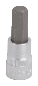 CHROME HEX BIT SOCKET 3/8IN