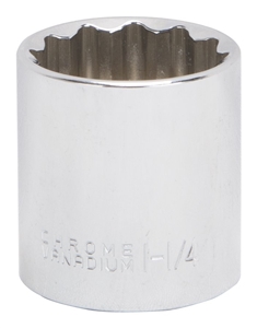 CHROME DRIVE SOCKET 1/2X1-1/4"