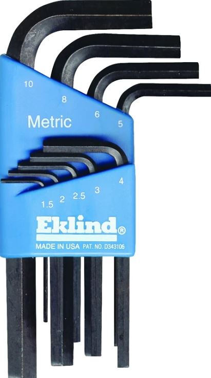 METRIC HEX KEY SET 9-PIECE