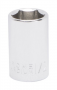 CHROME DRIVE SOCKET 1/2IN 6PT