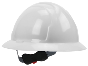 WHITE FULL BRIM HARD HAT