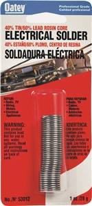 ROSIN CORE ELECTRICAL SOLDER 1OZ