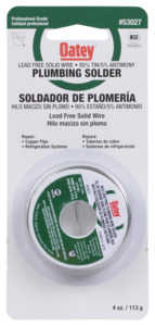PLUMBING WIRE SOLDER 1/4LB