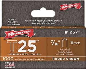 ARROW T25 STAPLES 7/16IN