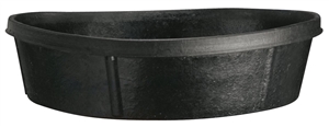 BLACK RUBBER FEEDER PAN 3GAL