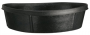 BLACK RUBBER FEEDER PAN 3GAL