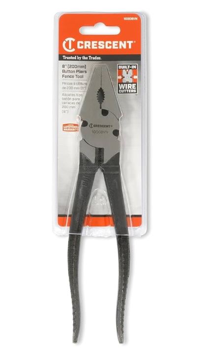 BUTTON FENCE TOOL PLIERS 8IN