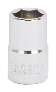CHROME DRIVE SOCKET 11MM 6PT