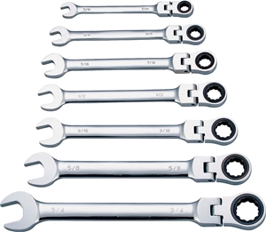 SAE STEEL 7-PIECE WRENCH SET