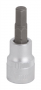 CHROME HEX BIT SOCKET 7MM 3/8"