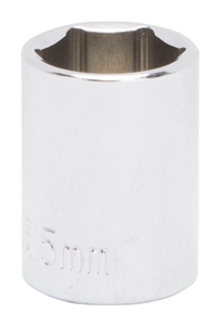 STEEL DRIVE SOCKET 15MM 3/8"