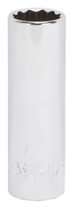 CHROME DRIVE SOCKET 11/16IN 12PT