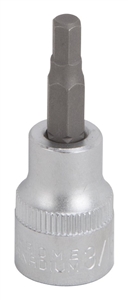 CHROME HEX BIT SOCKET 3/16IN