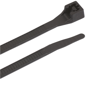 BLACK CABLE TIES 8IN