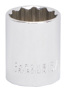 CHROME DRIVE SOCKET 15/16IN