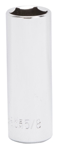 CHROME DRIVE SOCKET 5/8IN 6PT