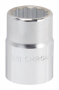 CHROME DRIVE SOCKET 24MM 3/4IN