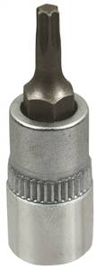 CHROME STAR BIT SOCKET T8 1/4"