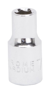 CHROME DRIVE SOCKET 7/32IN 6PT