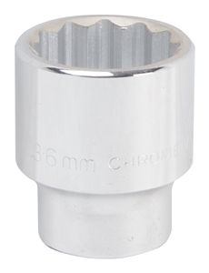 CHROME DRIVE SOCKET 36MM 3/4IN