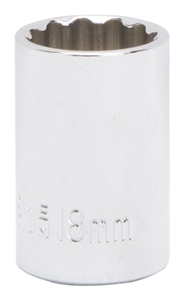 CHROME DRIVE SOCKET 18MM 1/2IN