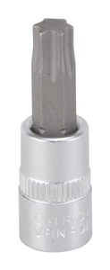 CHROME STAR BIT SOCKET T40 1/4"
