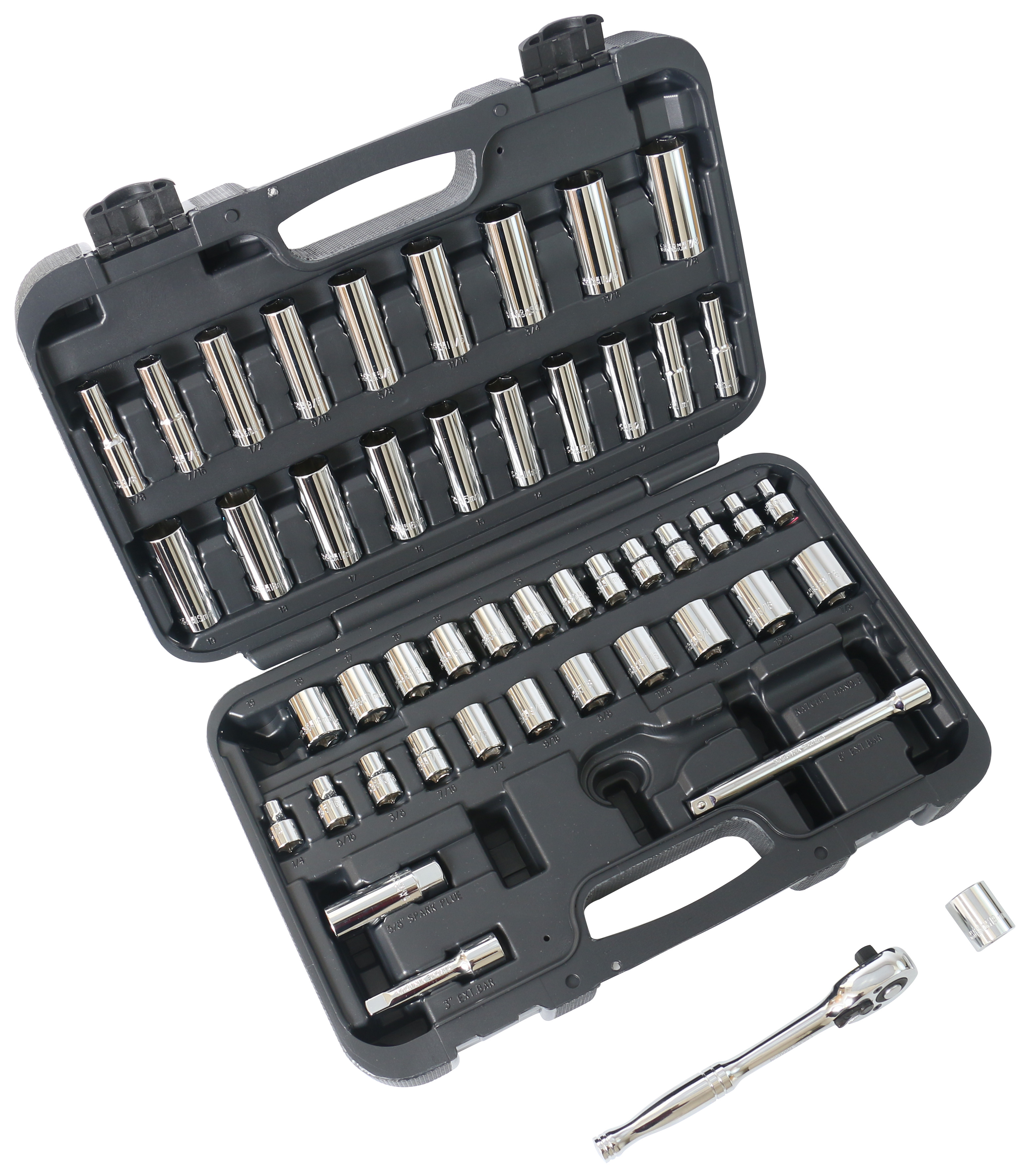 SAE/METRIC SOCKET SET 48-PIECE