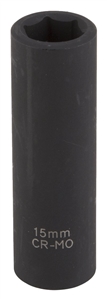 BLACK DEEP IMPACT SOCKET 15MM
