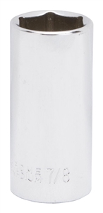 CHROME DRIVE SOCKET 7/8IN 6PT
