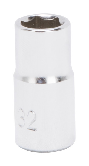 CHROME DRIVE SOCKET 9/32" 6PT