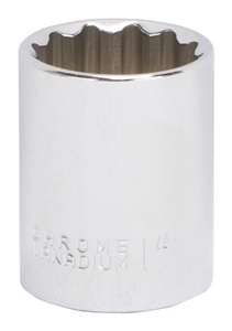 CHROME DRIVE SOCKET 1IN 12PNT